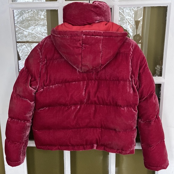 Rachel Antonoff x Anthropologie Peggy Velvet Puffer Jacket Women's Size M - Picture 15 of 16